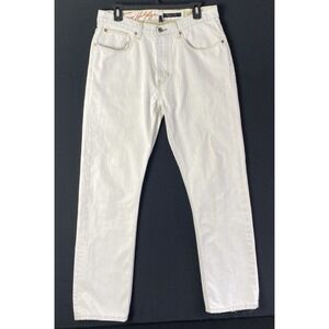 VTG Tommy Hilfiger Jeans Mens 32x32 Bleached Wash Denim Relaxed Fit Flag 90s Y2K